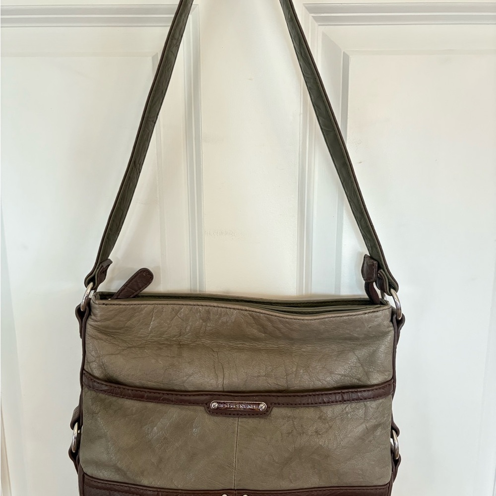Stone Mountain Brown Leather Shoulder Bag